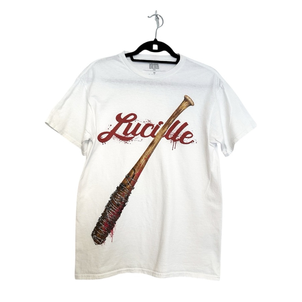 The Walking Dead Lucille Baseball Bat Graphic Tee Shirt Mens Unisex Size M